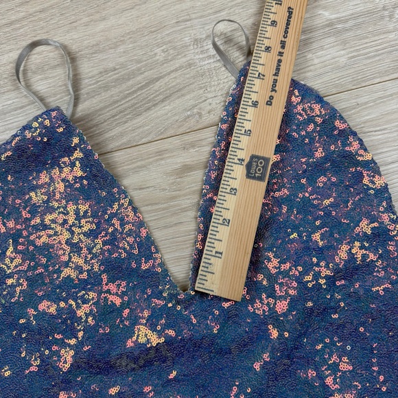 For Love And Lemons Skivvies Opal Low Plunge High Cut
Sequin Bodysuit Size L - Picture 10 of 16